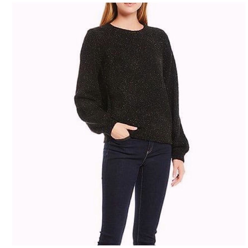 [michael kors] black sparkle lurex sweater